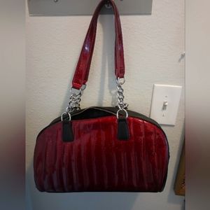 Lux de ville pinup purse glitter red